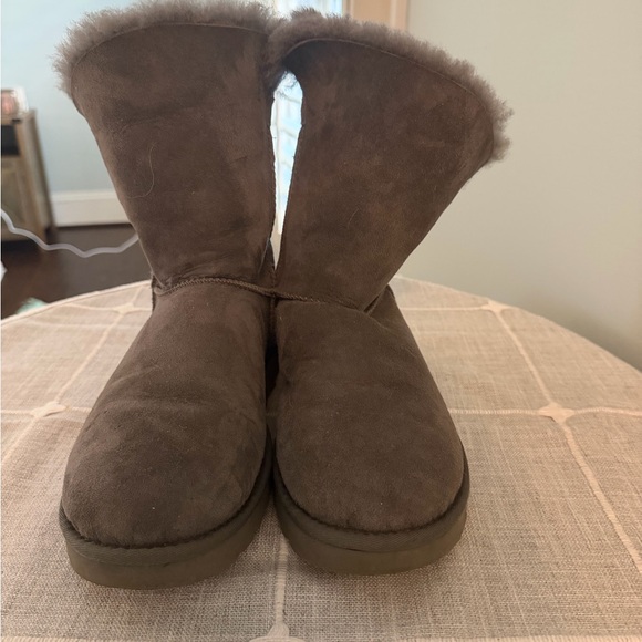 UGG Nash Buckle Grey Boots Size 9 - Picture 4 of 6